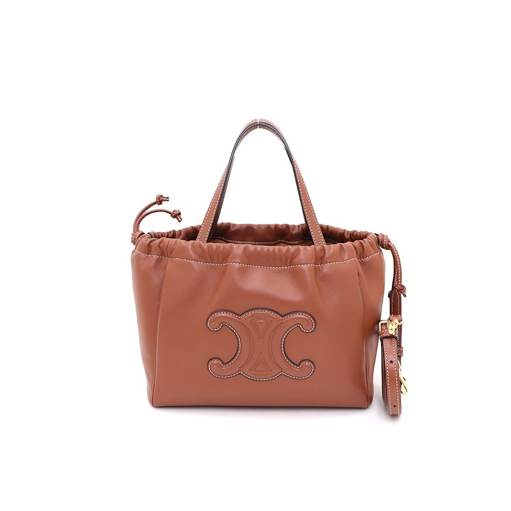 Celine Quir Triomphe Small Drawstring Tote & Shou… - image 1