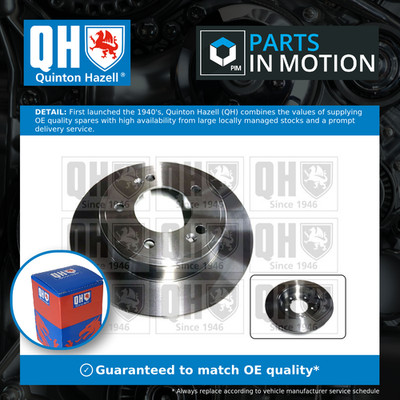 2x Brake Discs Pair Solid fits HYUNDAI i30 GD, PD 1.6D Rear 2011 on D4FB 262mm