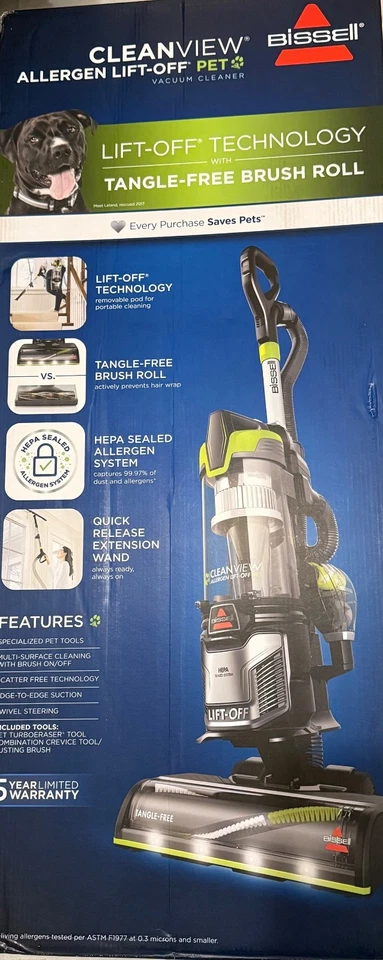 Bissell CleanView Allergen Pet Lift-Off Upright New Vacuum - 3059 - Image 3 of 4