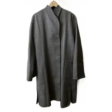 Auth GIORGIOARMANI - Dark Gray Light gray Women's Coat