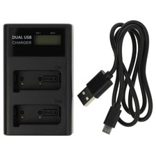 Chargeur Micro-USB + USB-C double pour Nikon D60 8,4V