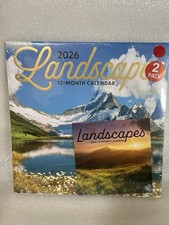 2026 Landscapes Wall Calendar 2-Pack 12 Months  Mini Calendar See Description