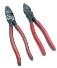 Lot of 2 Used Crescent Tools 9” Linemans Pliers