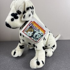 VINTAGE FAO Schwarz Fifth Avenue Dalmatian 15.5" Plush Stuffed Dog With Tags