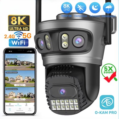 15MP Wifi Camera Outdoor Auto Tracking 5X Digital Zoom PTZ Security Protection