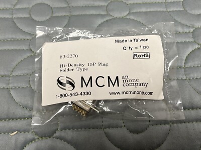 38x D-SUB 15-Pin High Density  VGA Male Assembly Solder Connector Cup Socket