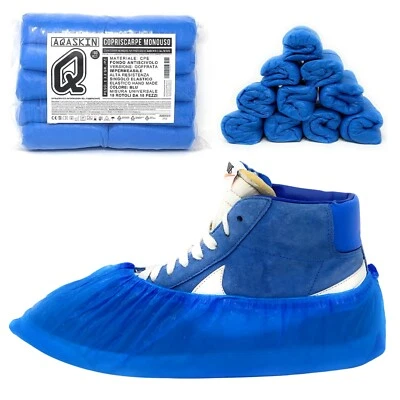 AQASKIN 400 pezzi Copriscarpe Monouso calzari copri scarpa usa e getta DPI 3,2 grammi