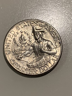 🇱🇷🇱🇷US 1776-1976 D Bicentennial Quarter Error Filled D