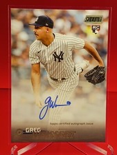 2023 Topps Stadium Club Greg Weissert RC Auto Autograph On Card #SCBA-GW Yankees