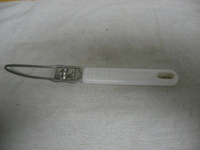 Vintage Zester Channel Knife Citrus Peeler Single Strand Garnish Tool White