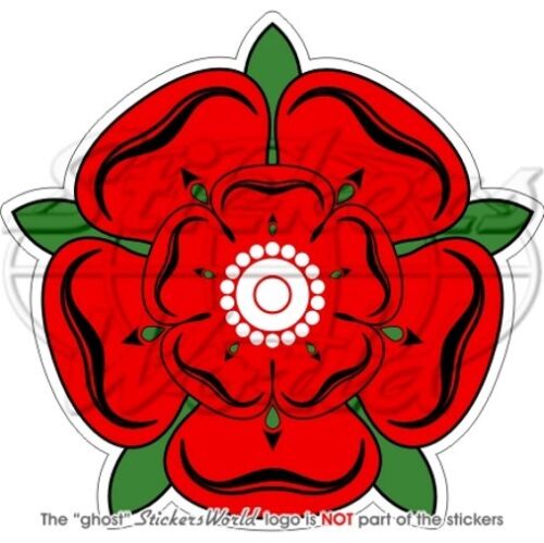 RED ROSE of LANCASTER Flower UK Lancashire England British 100mm Sticker Decal - Afbeelding 1 van 1
