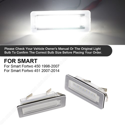 Led Kennzeichenbeleuchtung für Smart Fortwo Coupe C450 | Cabrio A450 | 1998-2007 - Afbeelding 8 van 12