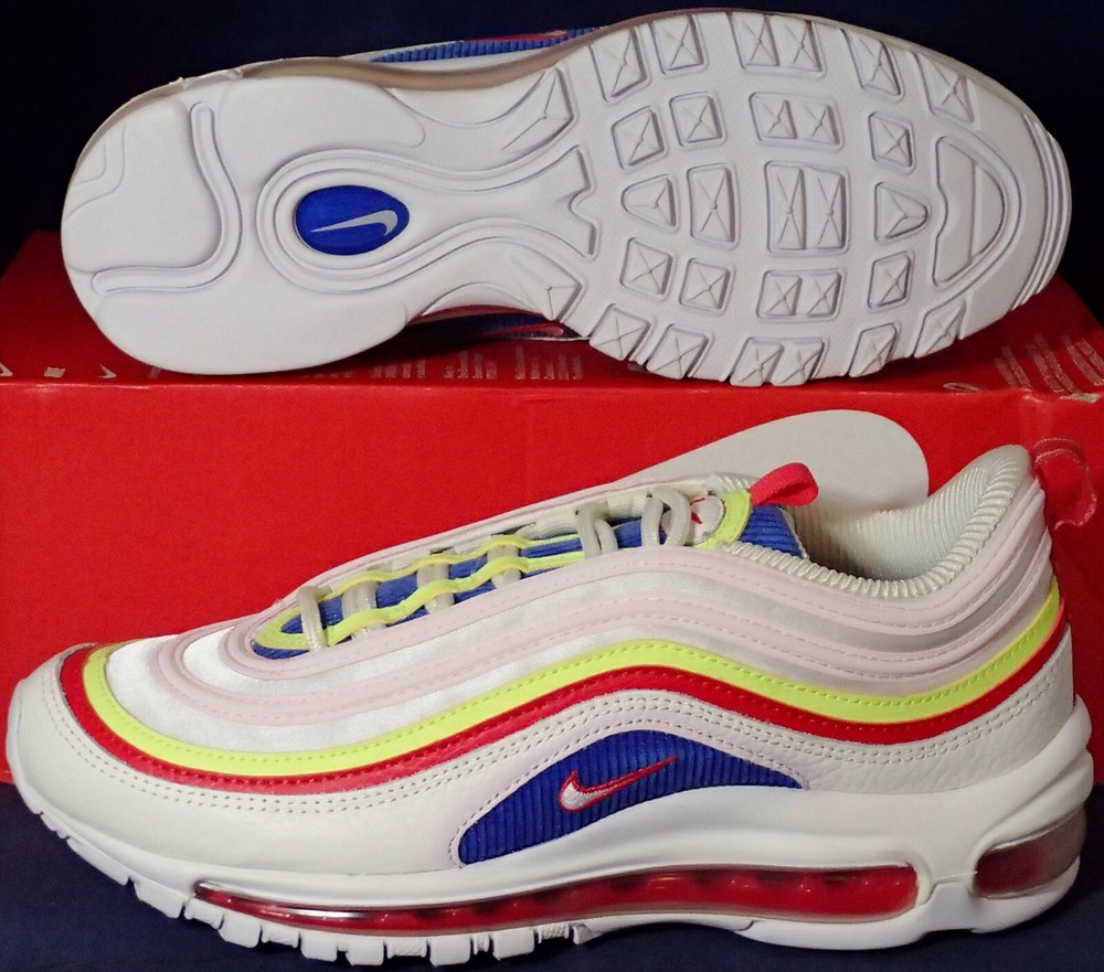 2018 Nike Air Max 97 SE Womens Corduroy Sail Pink Size 8.5 AQ4137-101