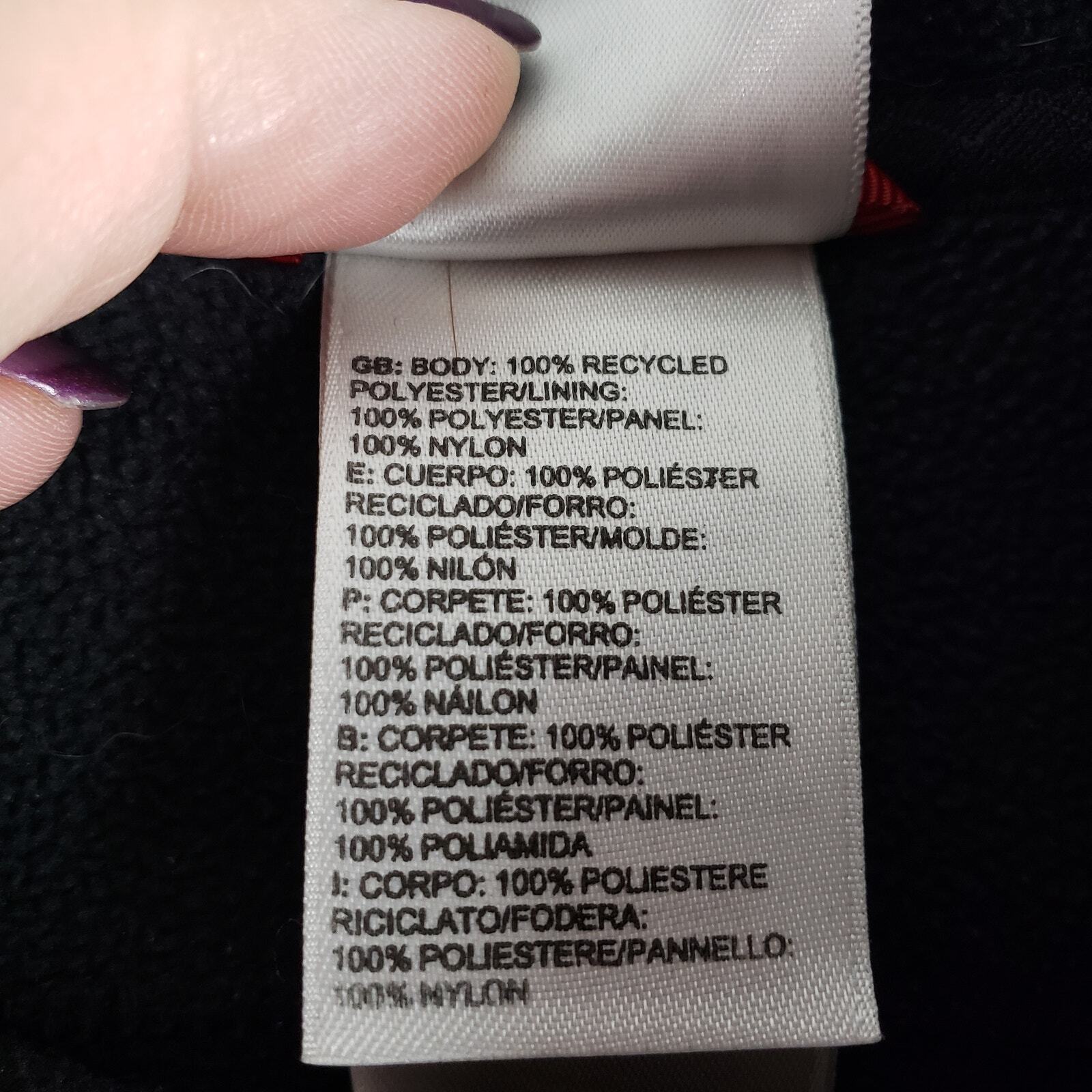 The North Face Women's M Full Zip Fleece Sweatshirt Jacket Solid Black Classic thumbnail 6