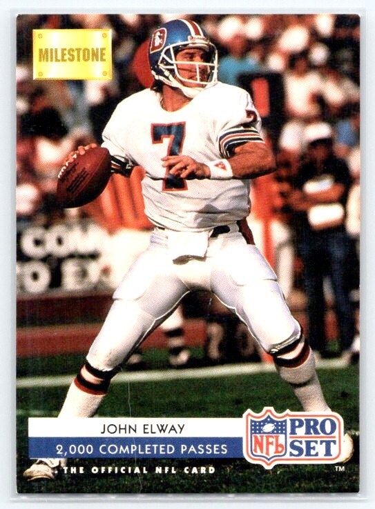 1992 Pro Set - Milestone #25 John Elway