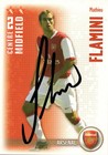 MATHIEU FLAMINI SIGNED ARSENAL 2006/2007 SHOOT OUT TRADING CARD+COA