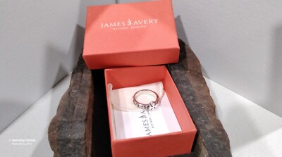 Retired James Avery Sterling Silver Rosary Chaplet Cross Ring Rare