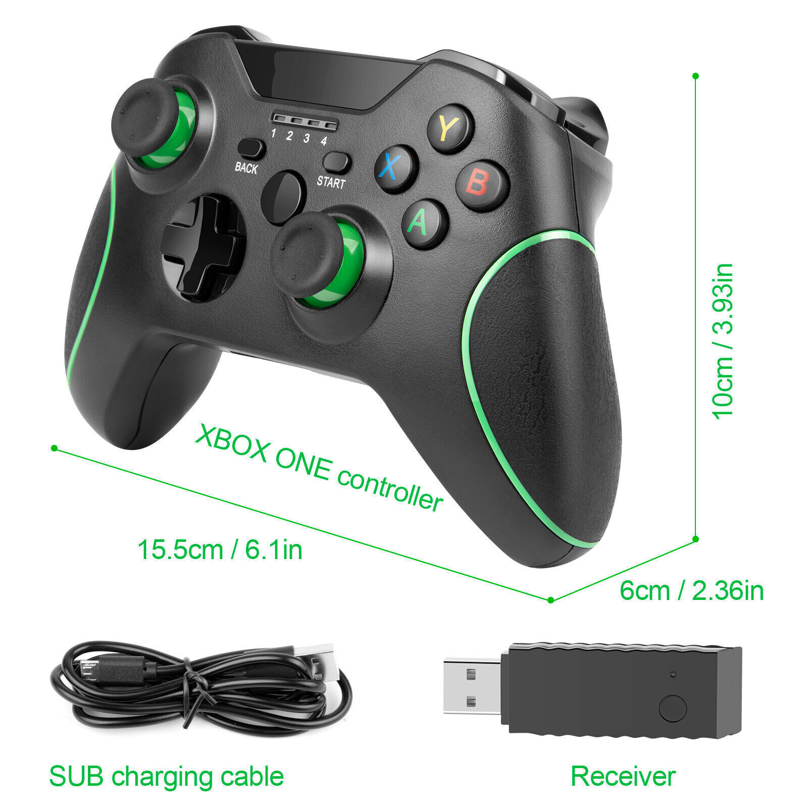 For Microsoft Xbox Series X / S, Xbox One & Windows PC Wireless Controller  Black