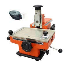 Semi-Automatic Sheet Embosser Small Manual Marking Machine with 4mm Word Wheel