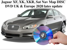 Map for Jaguar XF, XK, XKR, Sat Nav DISC DVD UK & Europe 2020 latest map update