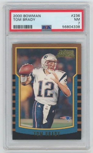 2000 Bowman 236 Tom Brady PSA 7 712198