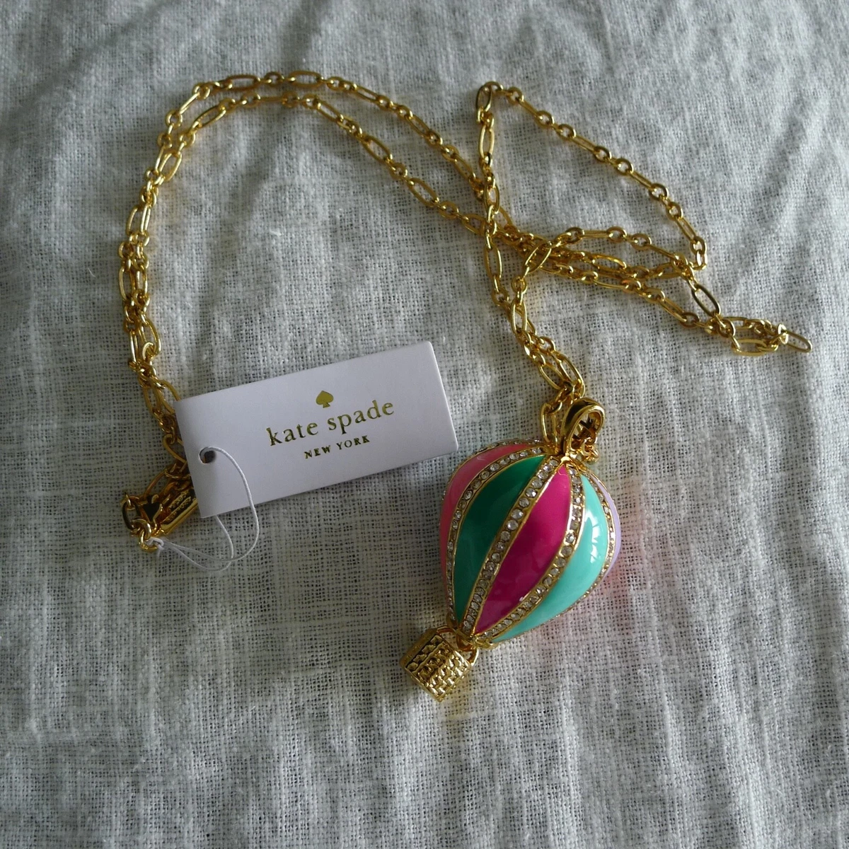 Hot air balloon necklace kate best sale spade