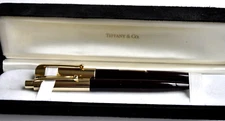 Vtg. Eversharp burgundy "Fifth Avenue" 14K solid gold pen set