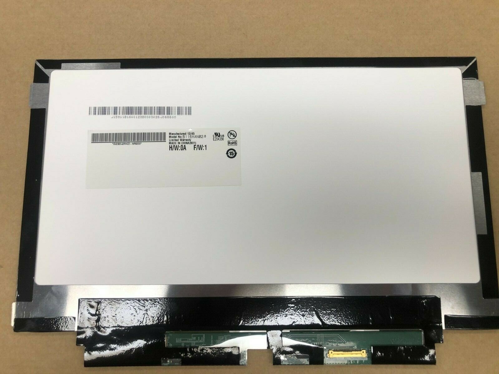 Écran AUO B116XAN02.0 dalle HD 11,6 pouces pour ordinateur Lenovo Yoga 11e