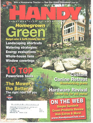 Handy Magazine March/April 2008 Landscaping Shortcuts Watering Strategies
