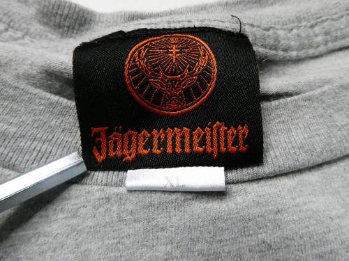 PROPERTY OF JAGERMEISTER SHOT DEPT, Size X-Large (XL), Gray, Corner LOGO T-Shirt - Picture 8 of 14