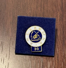 A.M.C. & B.W. of N.A. ~ 30 Years Lapel Pin ~ Collectible ~ Union ~ New On Card