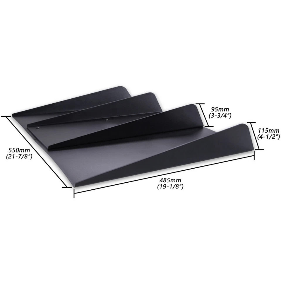 Difusor divisor de parachoques trasero alerón labial debajo de la barbilla 4 aletas para Mazda Miata 2 3 6 Foto 2 de 4