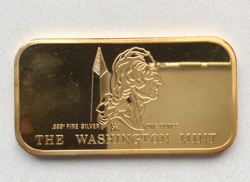 1973 Washington Mint St. Guadens WM-50G Silber Kunstbarren A1310 - Bild 3 von 5