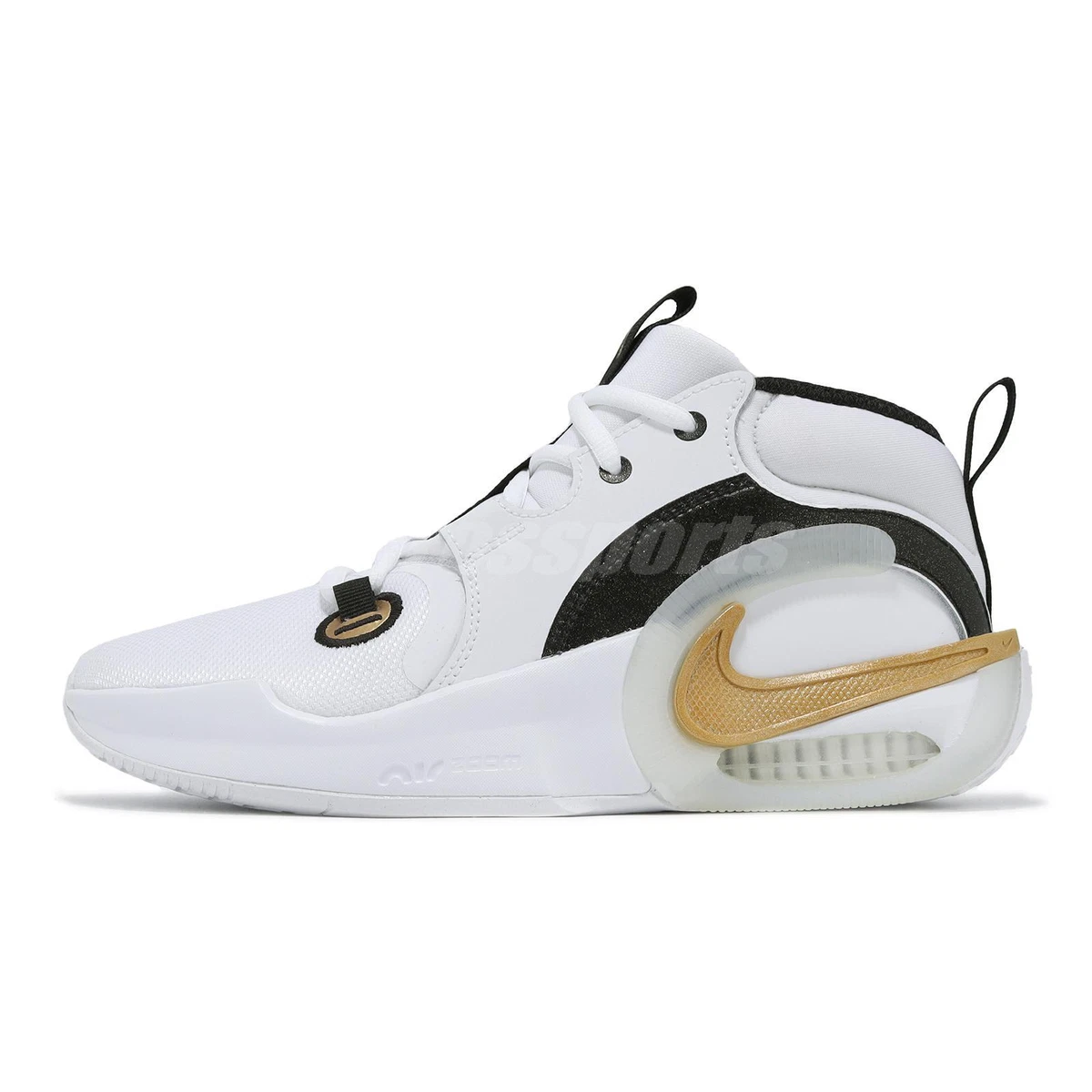 Nike Air Zoom Crossover 2 GS White Gold Kids Youth Basketball Shoes B2689 100
