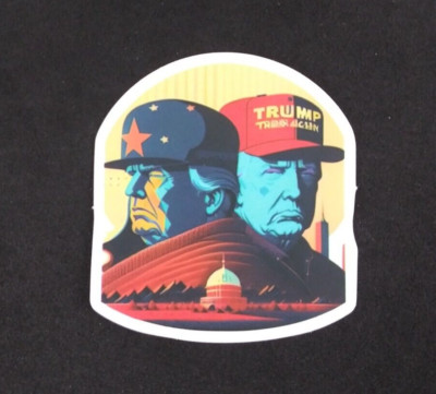 Trump For Farmers 2024 Election Sticker 2.18'' x 2'' (AT)