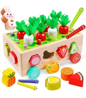 Toddler Montessori Wooden Educational Toys Farm Orchard
