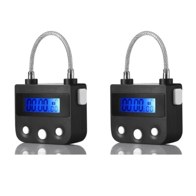 2x Time Lock Electronic Timer Lock Home Temporary Lock Time Out5595-