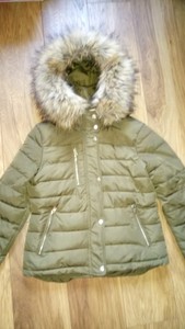 Taglia finta Giacca imbottita kaki Donna trapuntata Topshop Puffa imbottita pelliccia Parka 12 R6xrtqWRwv