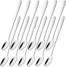 Set of12 Stainless Steel Long Handle Spoon,8.3 Inches Cocktail Stirring Spoons