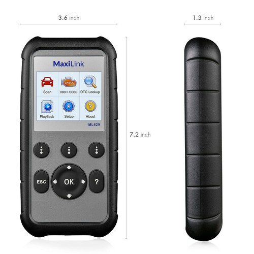 Autel MaxiLink ML629 OBD2 ABS SRS Engine Transmission Diagnostics Scanner Tool - Picture 14 of 16