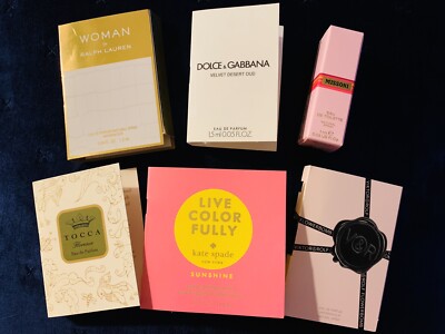 Lot 6 Dolce & Gabbana, Missoni,Ralph Lauren,Kate Spade,Tocca,Viktor&Rolf parfum