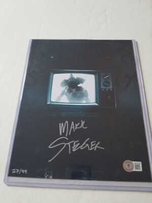 BAM BOX AUTOGRAPH PRINT MARK STEGER DEMOGORGAN STRANGER THINGS BECKETT 27/99 VAR