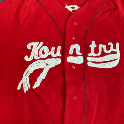 トップス KAPITAL TENJIKU BASEBALL SHIRT KAPITAL TENJIKU BASEBALL SHIRT MEN COLOR RED MATERIAL COTTON
