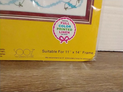 SOO-Z S105 Wedding Bells Cross Stitch Embroidery Keepsake Sampler Stitchery Kit - Picture 4 of 6