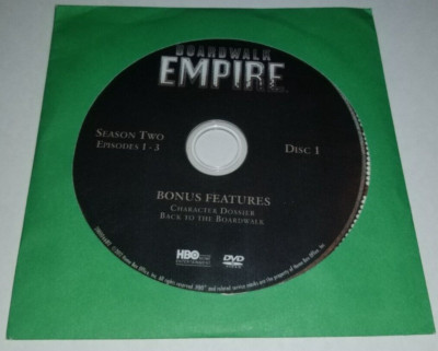 TESTED Boardwalk Empire S2 D1 DVD, DISC ONLY Free Shipping