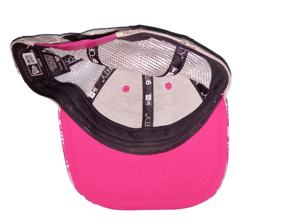 Texas Rangers Hat Cap Snapback Girls Pink Youth Embroidered MLB Baseball New Era - Image 3 of 3