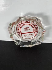 Vintage Rains Vending Service New Castle, IN Ashtray Decor Collectible