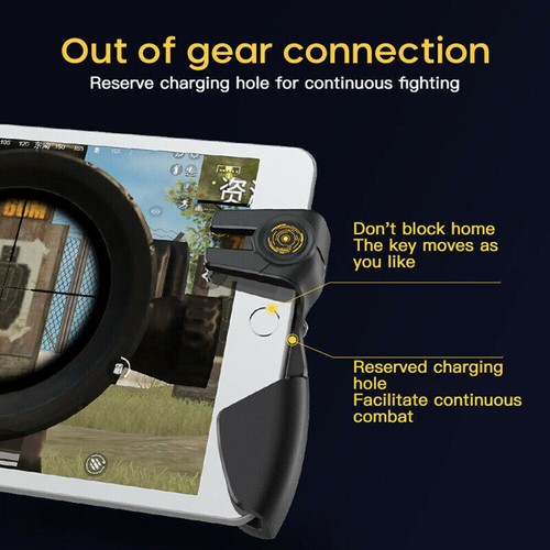 6-Finger-Shooter L + R Gamepad-Auslösegriffe für iPad Mobile PUBG-Spieltablett - Bild 9 von 12