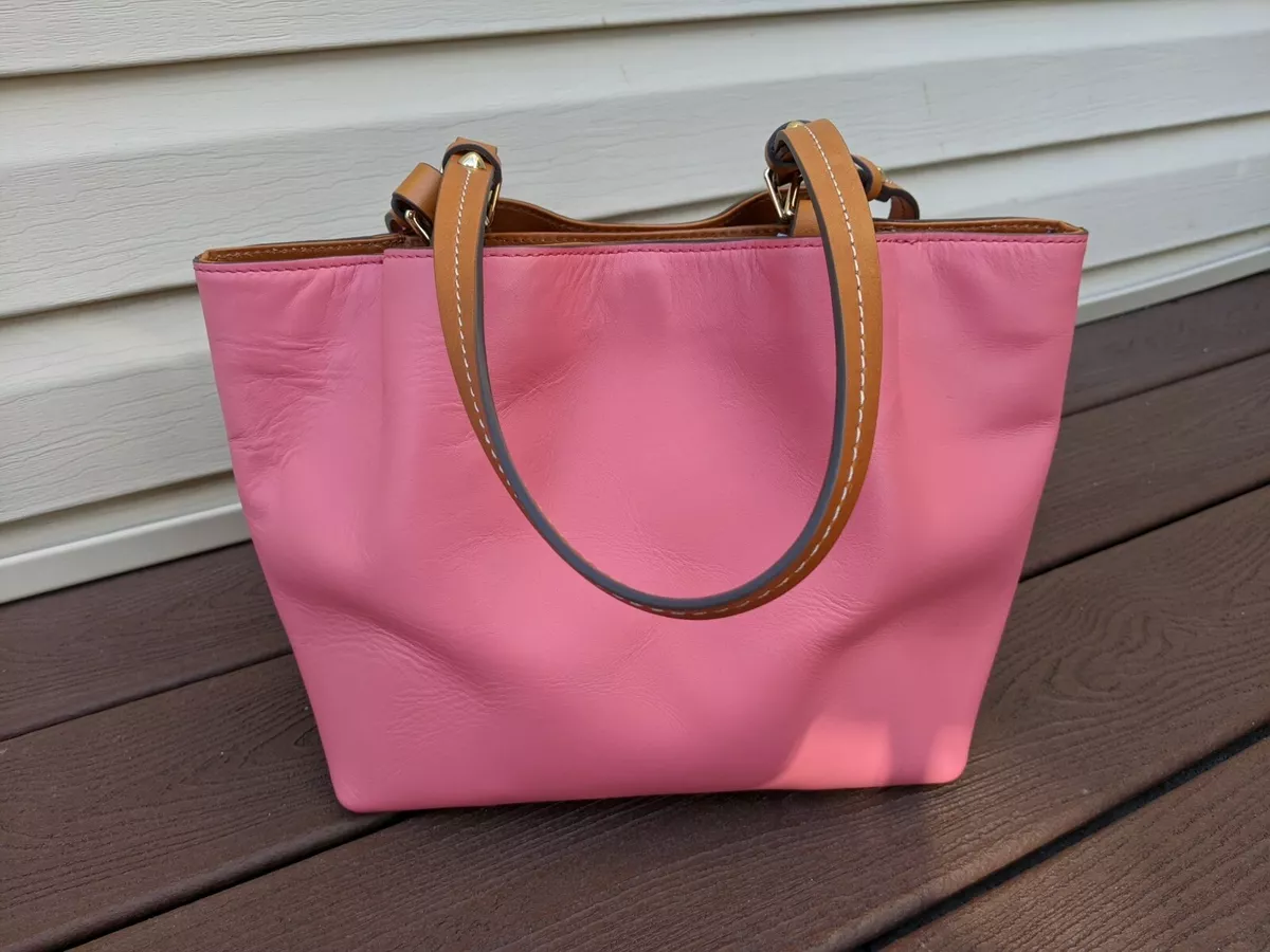 Dooney & Bourke, Bags, Dooney Bourke Saffiano Shopper Bubble Gum Pink