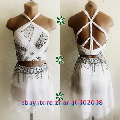 TOP Design Ice Figure Skating Dress/Baton Dance Twirling Tap Costume - Picture 1 of 8
